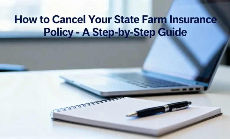 how to cancel state farm insurance​