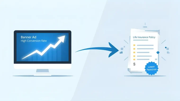 banner conversion rate life insurance